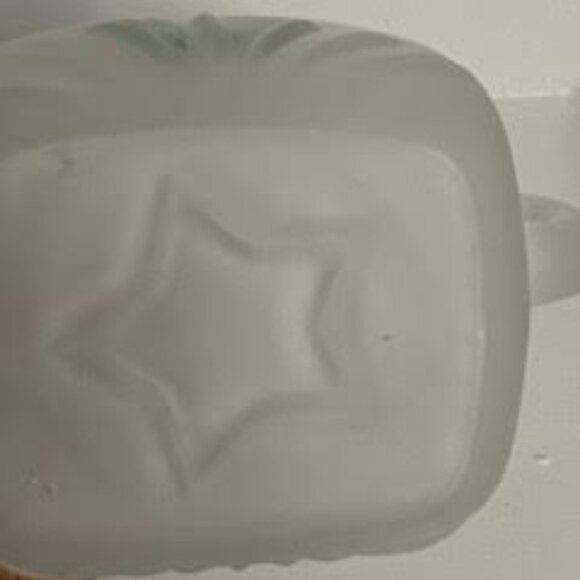 Beautiful  Hand Painted Glass Pitch  By Hazel Atlas Tomato Frost Design Pitcher - Picture 6 of 6